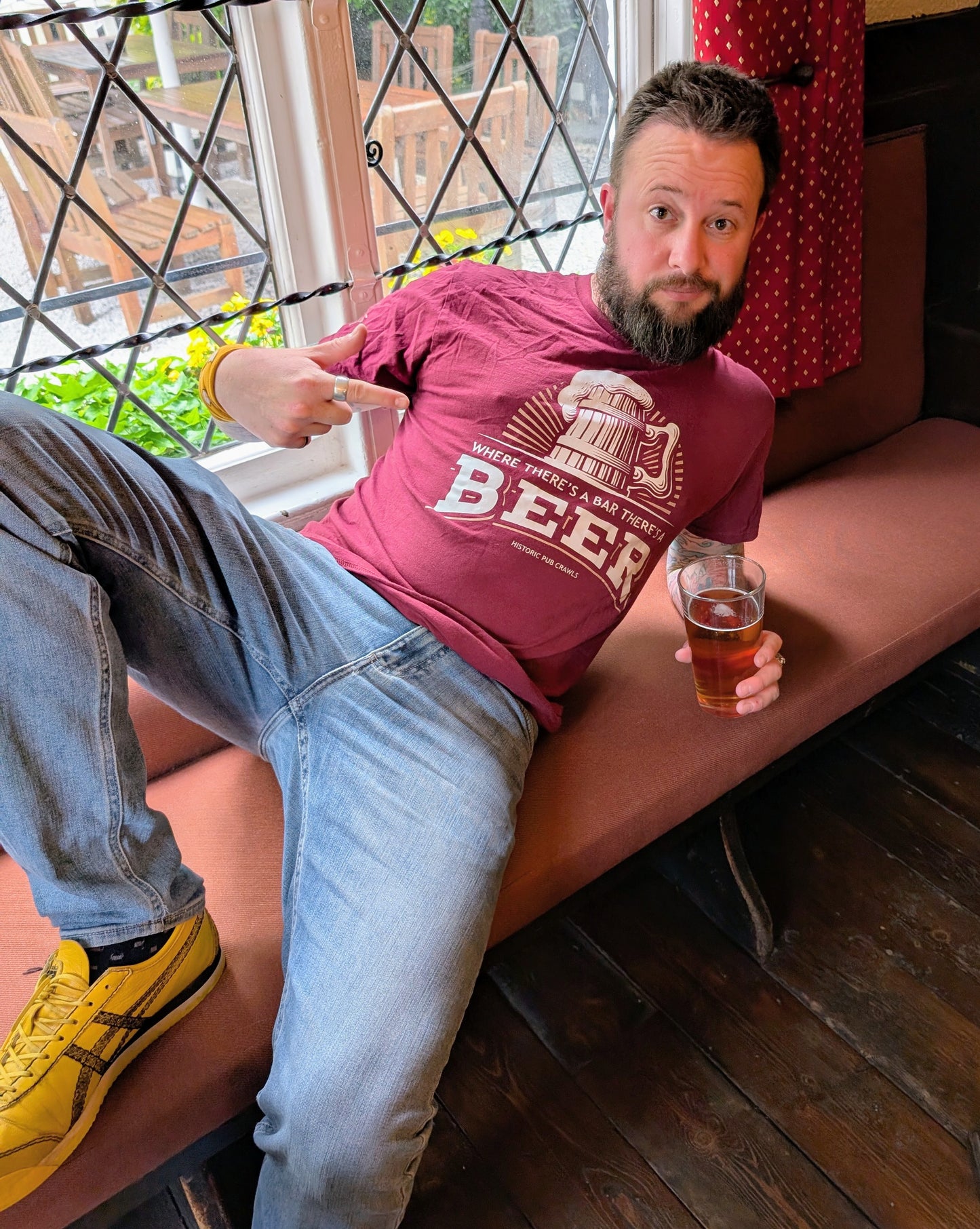 We're there's a bar there's a beer - T Shirt