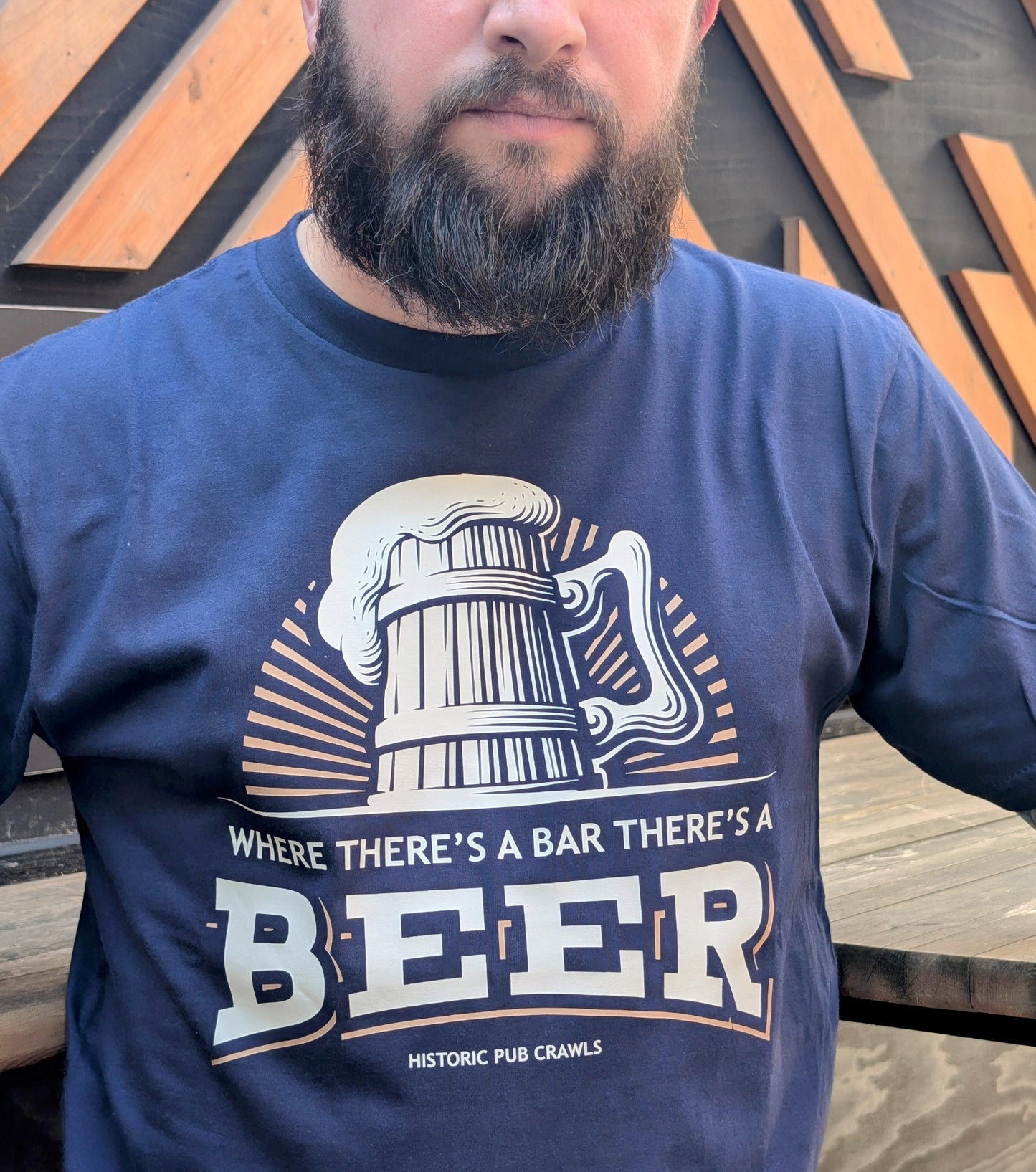 We're there's a bar there's a beer - T Shirt