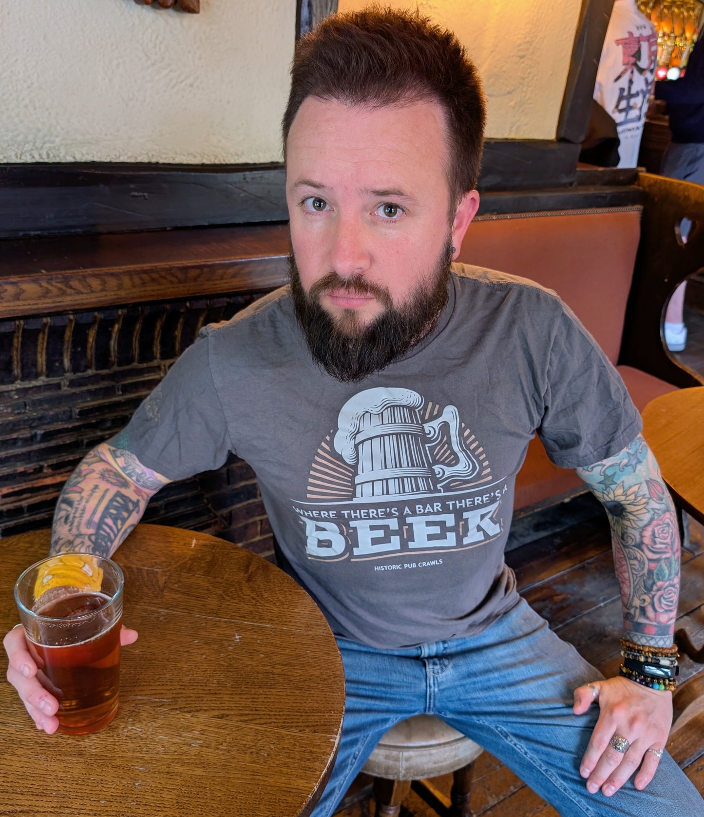 We're there's a bar there's a beer - T Shirt